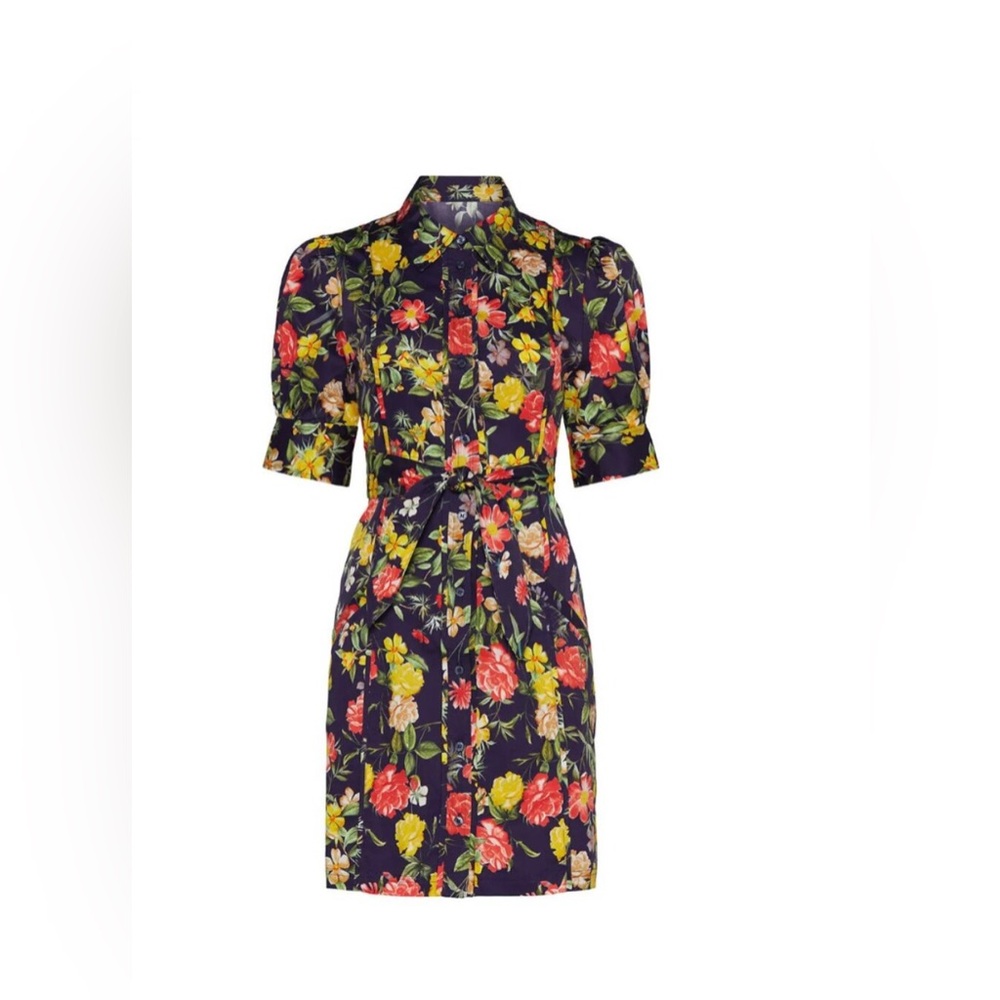 Size 8 - MARISSA WEBB - Floral Printed Puff Sleeve Dress Rent Runway $260 msrp